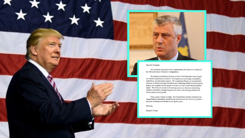  Kjo është letra e Trumpit për Thaçin dhe kërkesat e tij për Kosovën