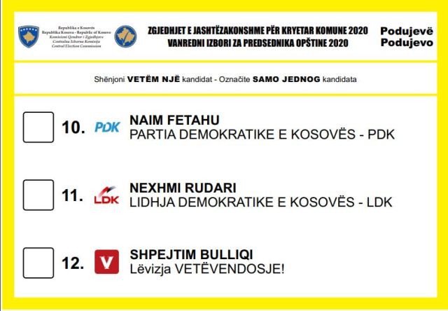 Fillon periudha e aplikimit për regjistrim për votim jashtë vendit për zgjedhjet në Podujevë