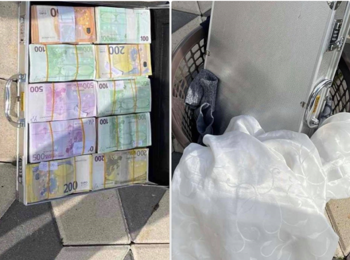  Detaje nga aksioni: Gruaja e të dyshuarit në Batllavë tentoi ta fshihte çantën me para, policia i gjeti në dhoma e tualet