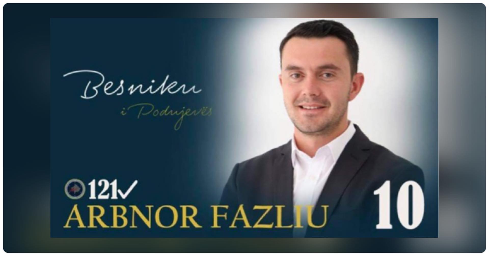  Arbnor Fazliu, Inxhinieri i Trafikut dhe Transportit Rrugor kërkon votën për asamble komunale