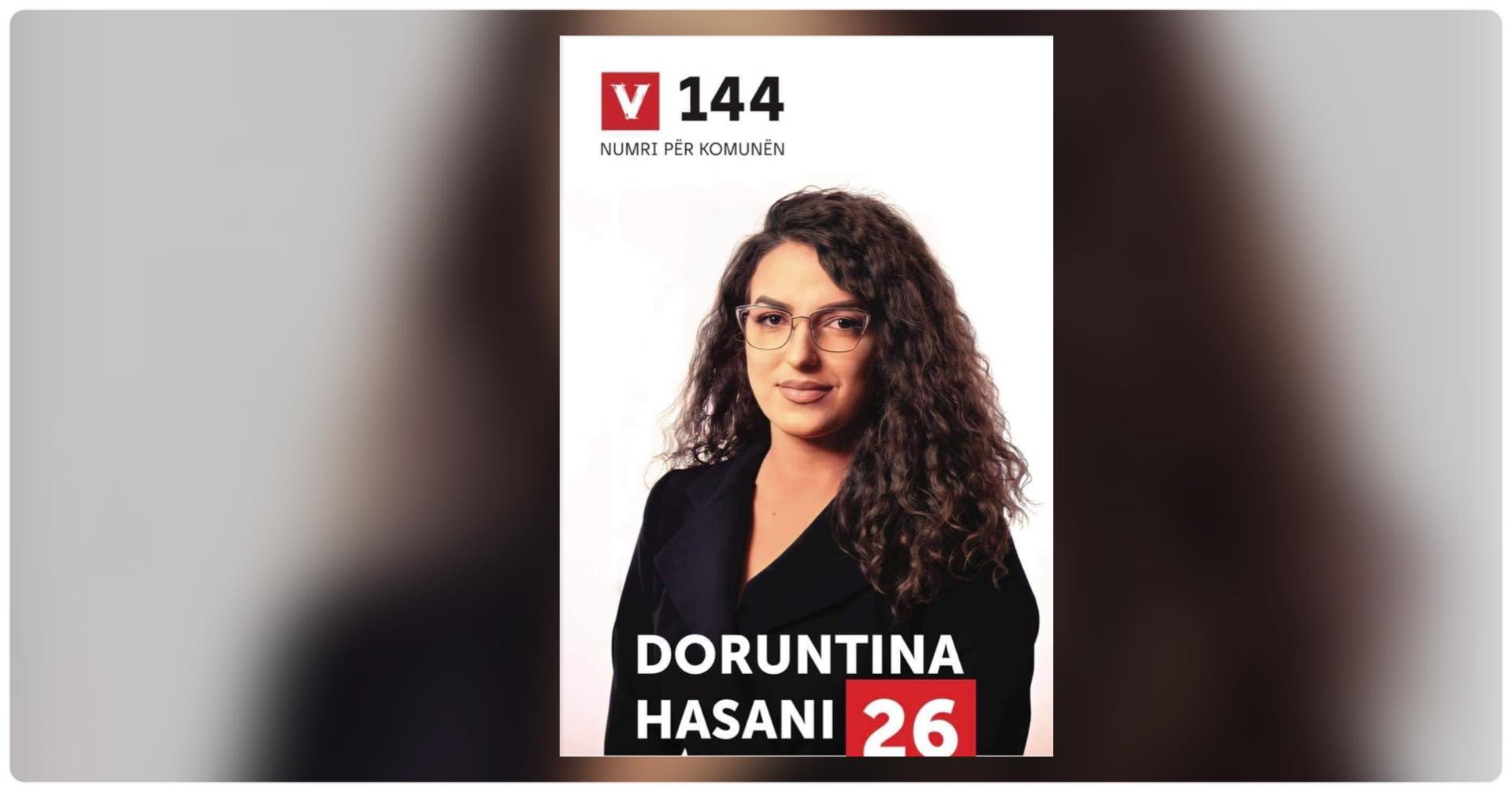  Doruntina Hasani, femra më aktive në asamble garon me numrin 26 në listen e VV-së në Podujevë