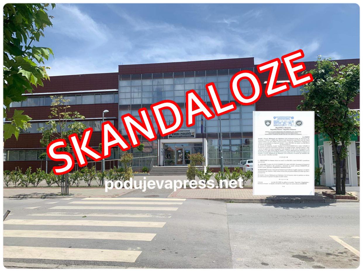  SKANDALOZE: Komuna e Podujevës ndryshon kriteret e konkursit në mënyrë të kundërligjshme | DOKUMENT
