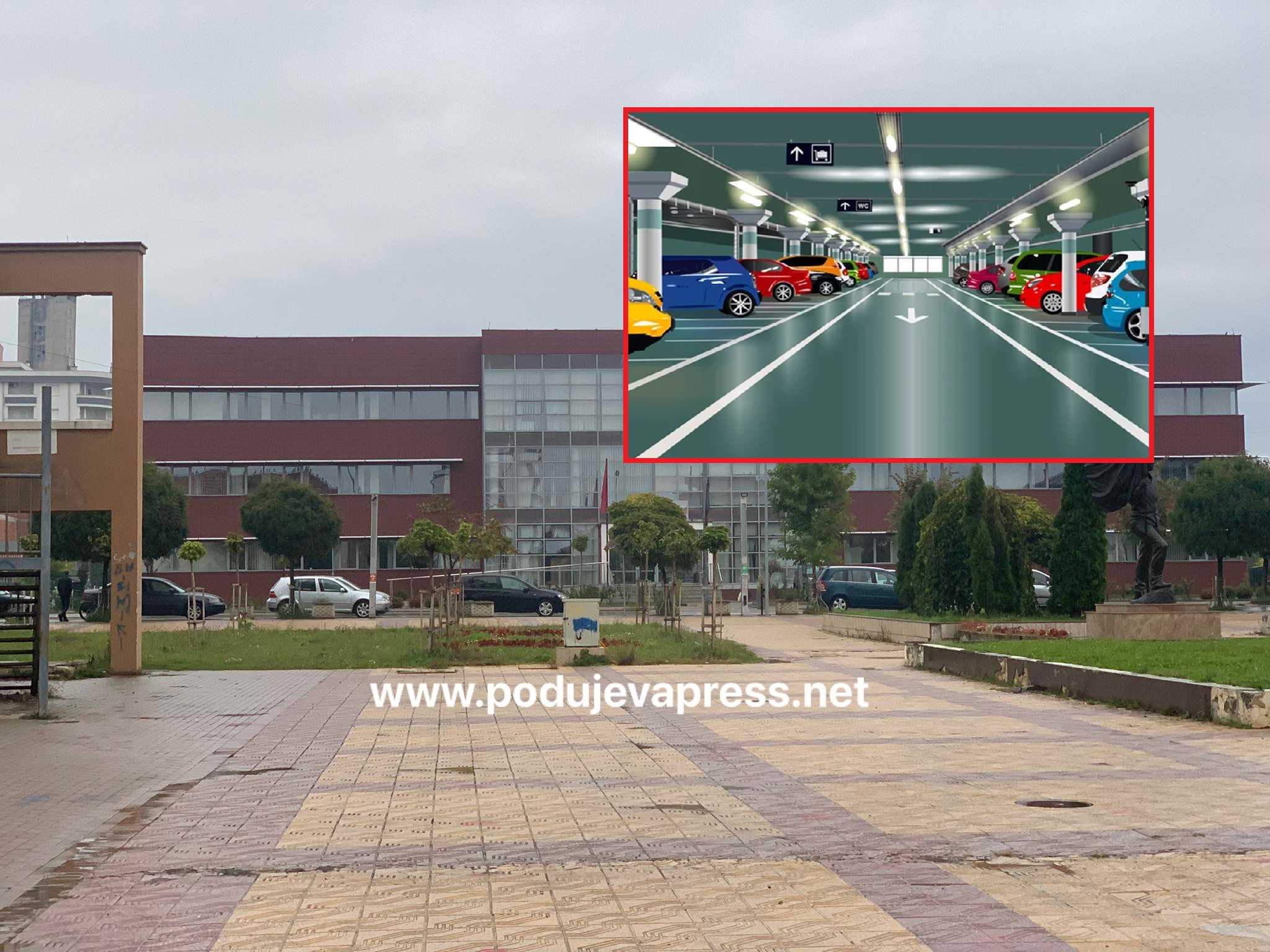  Fillojnë procedurat për ndërtimin e parkingut nëntokësor në Podujevë