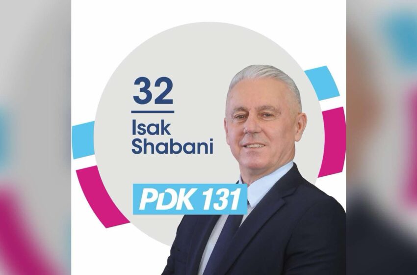  Isak Shabani – Kandidat për Deputet në Kuvendin e Kosovës me numrin 32