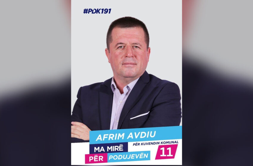  Vota për Afrim Avdiun është votë për Podujevën më të zhvilluar – Kandidati i PDK-së prezanton vizionin e tij