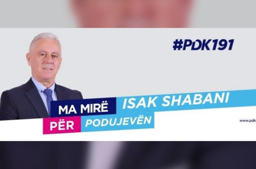  Isak Shabani, kandidati i PDK-së që po sjell frymë të re në Podujevë
