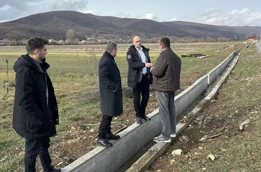  Në Lupç të Poshtëm po ndërtohet kanali për ujitjen e tokave bujqësore